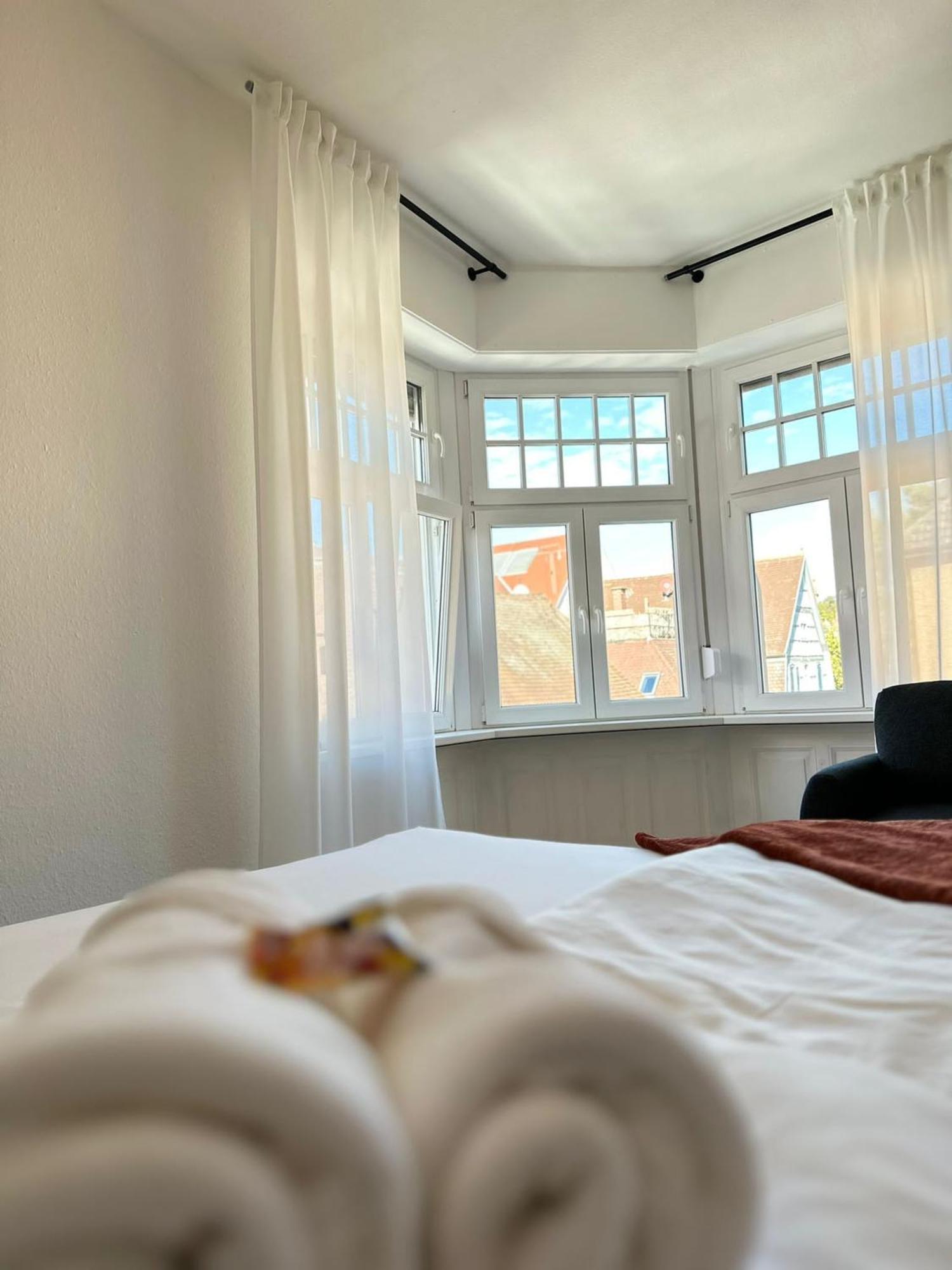 Amao-Brown I Exklusives City-Apartment I 85Qm I Privatparkplatz & Komfort I King-Size Bed Lahr  Eksteriør billede